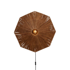 GOOD&MOJO Wall Lamp Panama Raffia 65cm