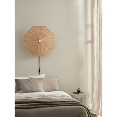 GOOD&MOJO Wall Lamp Panama Raffia 65cm