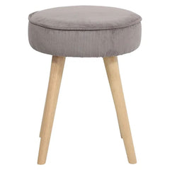 ZAGO Stool Popy wood legs corduroy fabric 43cm