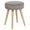 ZAGO Stool Popy wood legs corduroy fabric 43cm