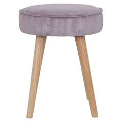 ZAGO Stool Popy wood legs corduroy fabric 43cm