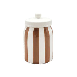 OPJET PARIS Pot Box Brown Striped 11cm