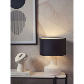 IT’S ABOUT ROMI Table Lamp Reykjavik Glass Cotton Shade 38cm