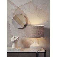 IT’S ABOUT ROMI Table Lamp Reykjavik Glass Cotton Shade 38cm