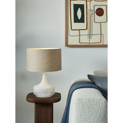 IT’S ABOUT ROMI Table Lamp Reykjavik Glass Cotton Shade 38cm
