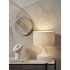 IT’S ABOUT ROMI Table Lamp Reykjavik Glass Cotton Shade 38cm