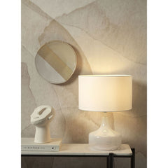 IT’S ABOUT ROMI Table Lamp Reykjavik Glass Cotton Shade 38cm