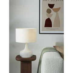 IT’S ABOUT ROMI Table Lamp Reykjavik Glass Cotton Shade 38cm