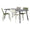 ZAGO Outdoor Dining Table Roma Metal 160cm