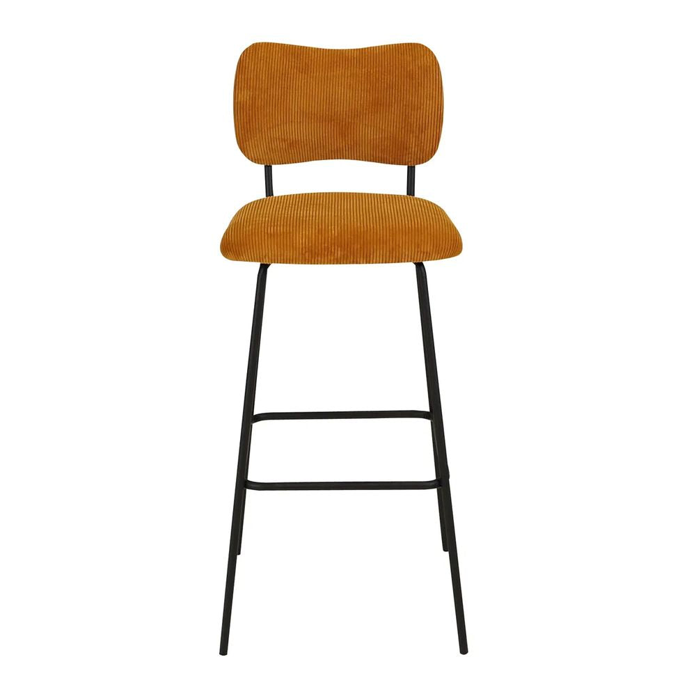ZAGO Bar Stool Sema Corduroy Fabric 75cm