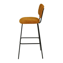 ZAGO Bar Stool Sema Corduroy Fabric 75cm