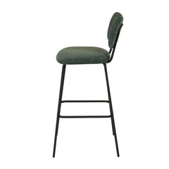 ZAGO Bar Stool Sema Corduroy Fabric 75cm