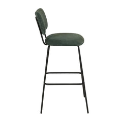 ZAGO Bar Stool Sema Corduroy Fabric 75cm