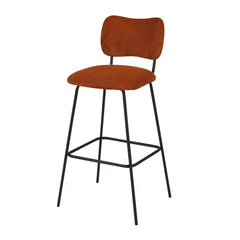 ZAGO Bar Stool Sema Corduroy Fabric 75cm
