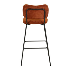 ZAGO Bar Stool Sema Corduroy Fabric 75cm