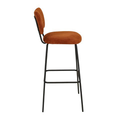 ZAGO Bar Stool Sema Corduroy Fabric 75cm
