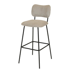 ZAGO Bar Stool Sema Corduroy Fabric 75cm