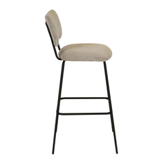 ZAGO Bar Stool Sema Corduroy Fabric 75cm