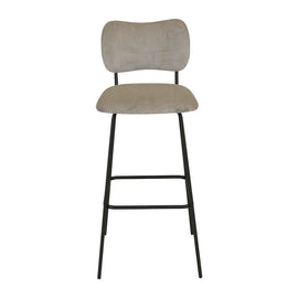 ZAGO Bar Stool Sema Corduroy Fabric 67cm