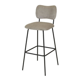 ZAGO Bar Stool Sema Corduroy Fabric 67cm