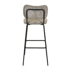 ZAGO Bar Stool Sema Corduroy Fabric 75cm