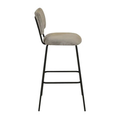 ZAGO Bar Stool Sema Corduroy Fabric 75cm