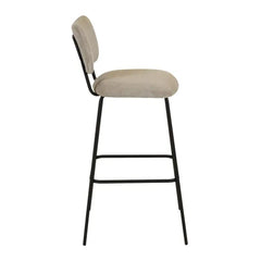 ZAGO Bar Stool Sema Velvet Fabric 75cm