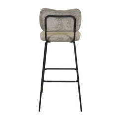 ZAGO Bar Stool Sema Velvet Fabric 75cm