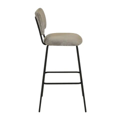 ZAGO Bar Stool Sema Velvet Fabric 75cm