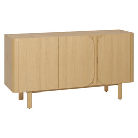 ZAGO Sideboard Sirocco Natural Oak 3 Doors 154cm