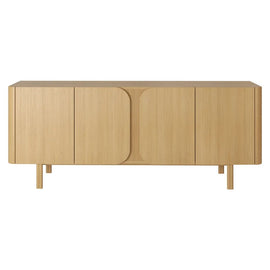 ZAGO Sideboard Sirocco Natural Oak 4 Doors 200cm