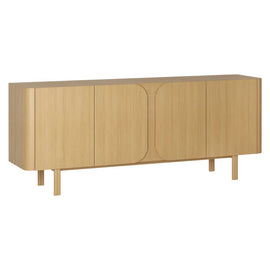 ZAGO Sideboard Sirocco Natural Oak 4 Doors 200cm