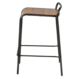 ZAGO Bar Stool Skhol Metal Oak 66cm