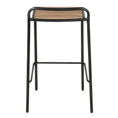 ZAGO Bar Stool Skhol Metal Oak 66cm