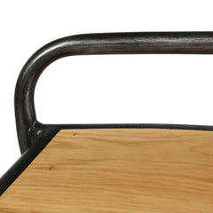ZAGO Bar Stool Skhol Metal Oak 66cm