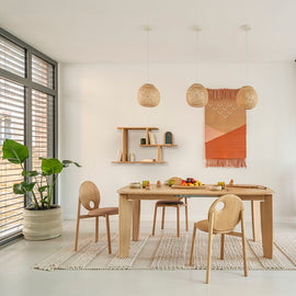 DRUGEOT Dining Table Téhème 180+50cm