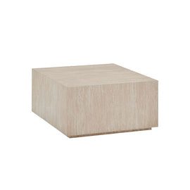 OPJET PARIS Square Coffee Table Maxime Travertine Effect 60cm