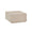 OPJET PARIS Square Coffee Table Maxime Travertine Effect 60cm