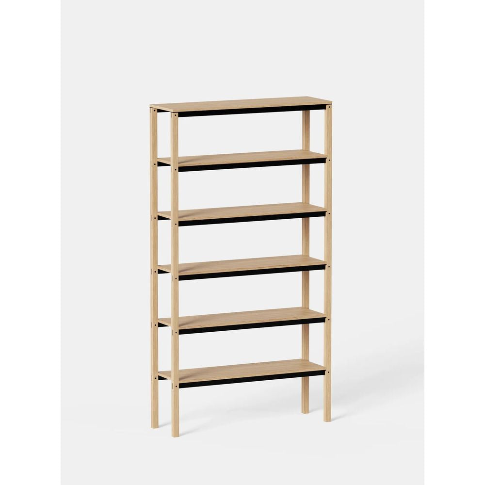 KANN DESIGN Bookshelf Tal 6 Tray Oak
