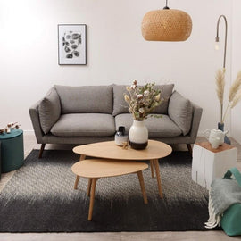 ZAGO Sofa 3-seater Brooks metal legs fabric grey