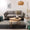 ZAGO Sofa 3-seater Brooks metal legs fabric grey