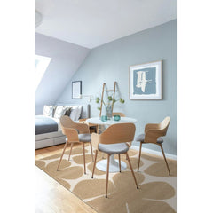AFK LIVING Soft Rug With Blossom Relief Patterns