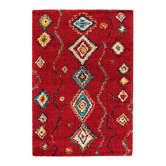AFK LIVING Rug Native Ethnic Red