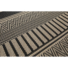 AFK LIVING Rug Indoor Outdoor Maasai Black