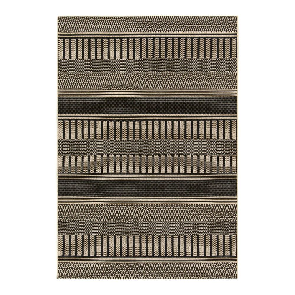 AFK LIVING Rug Indoor Outdoor Maasai Black