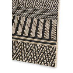 AFK LIVING Rug Indoor Outdoor Maasai Black