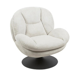 ZAGO Swivel Armchair Topi Corduroy Fabric