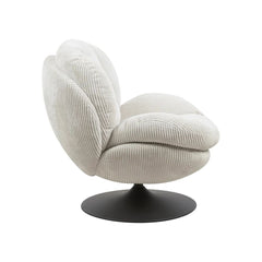 ZAGO Swivel Armchair Topi Corduroy Fabric