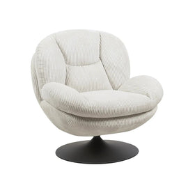 ZAGO Swivel Armchair Topi Corduroy Fabric