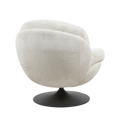 ZAGO Swivel Armchair Topi Corduroy Fabric